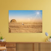 Ein weißer Storch Leinwanddruck (Insitu (Wohnzimmer))