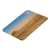 Ein weißer Storch Magnet (Linke Seite)