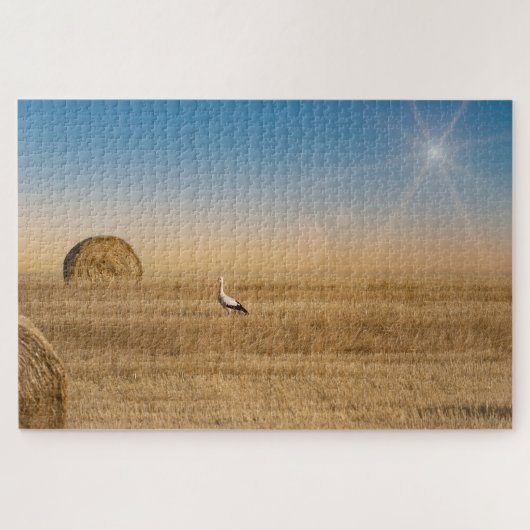 Ein weißer Storch Puzzle (Horizontal)