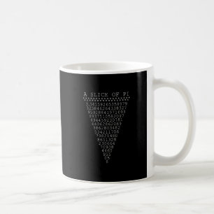 Ein weißer Streifen Pi Kaffeetasse