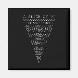 Ein weißer Streifen Pi Magnet