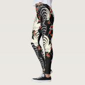 Ein weißer und zwei schwarzer Hahn Leggings (Links)