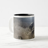 Ein weißer Zwergstar Zweifarbige Tasse (Vorderseite Links)