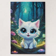 Ein weißes Kätzchen