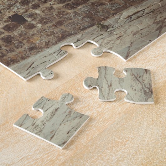 Ein weißes Leuchtturm und ein Olivenbaum Puzzle (Seite)