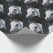 Ein weißes Pferd Geschenkpapier (Ecke)