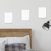 Ein weißes Quadrat, umgeben von einem schwarzen Ra Bilderwand Sets (Schlafzimmer)