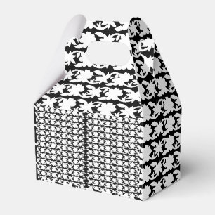Ein weißes, symmetrisches Muster mit repetitiver D Geschenkschachtel