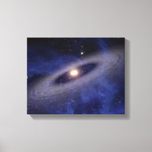 Ein weit entferntes Sonnensystem Leinwanddruck
