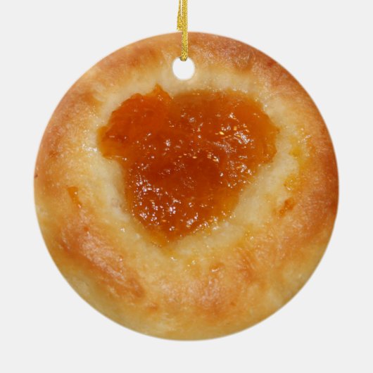 Ein weiterer Apricot Kolache-Ornament Keramik Ornament (Hinten)