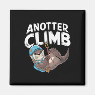 Ein weiterer Aufstieg - Lustiger Kletterwitz Otter Magnet