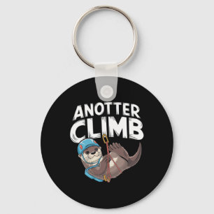 Ein weiterer Aufstieg - Lustiger Kletterwitz Otter Schlüsselanhänger
