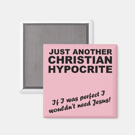Ein weiterer Christlicher hypocritaler Kühlschrank Magnet (Vorderseite/Rückseite)