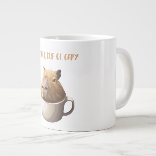 Ein weiterer Cup in Capybara mit Niedlicher Capyba Jumbo-Tasse (Vorderseite Rechts)