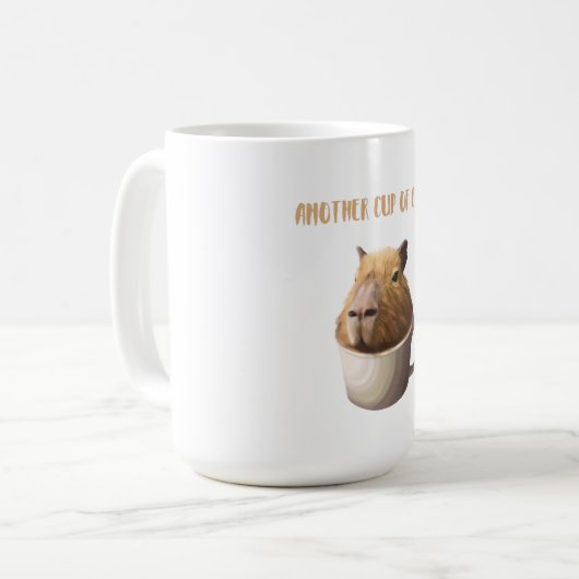 Ein weiterer Cup in Capybara mit Niedlicher Capyba Kaffeetasse (Vorderseite Links)