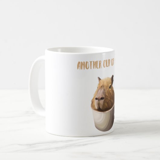 Ein weiterer Cup in Capybara mit Niedlicher Capyba Kaffeetasse (Vorderseite Links)