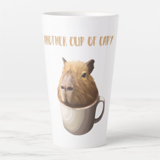 Ein weiterer Cup in Capybara mit Niedlicher Capyba Milchtasse (Vorderseite)