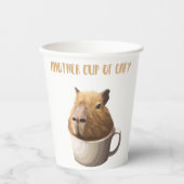 Ein weiterer Cup in Capybara mit Niedlicher Capyba Pappbecher (Vorderseite)