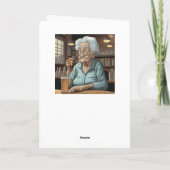 Ein weiterer Geburtstag | Funny Old Lady Drink a S Karte (Rückseite)