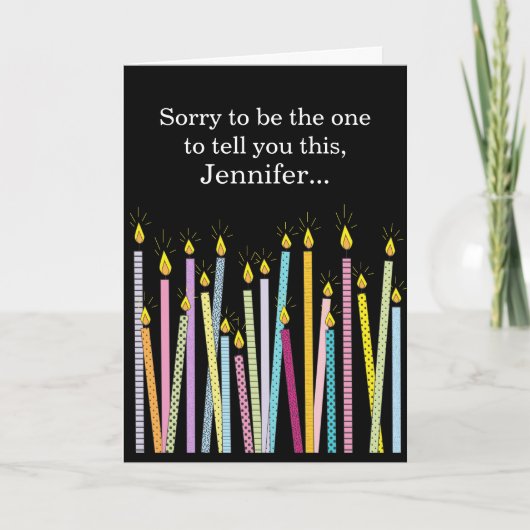 Ein weiterer Geburtstag Personalisierter Geburtsta Karte (Vorderseite)