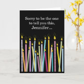 Ein weiterer Geburtstag Personalisierter Geburtsta Karte (Gelbe Blume)