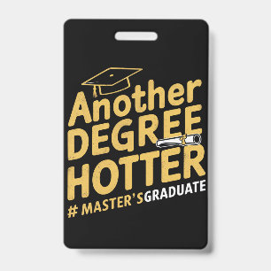 Ein weiterer Grad heißer Master-Abschluss Ausweis
