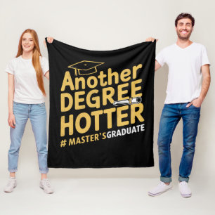 Ein weiterer Grad heißer Master-Abschluss Fleecedecke