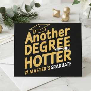 Ein weiterer Grad heißerer Master-Absolventen-Zita Einladung