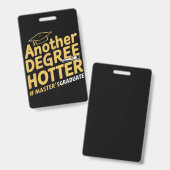 Ein weiterer Grad Hotter Master's Degree Abschluss Ausweis (Vorder- & Rückseite)