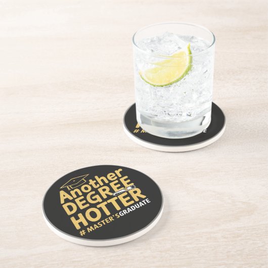Ein weiterer Grad Hotter Master's Degree Abschluss Getränkeuntersetzer (Seite)