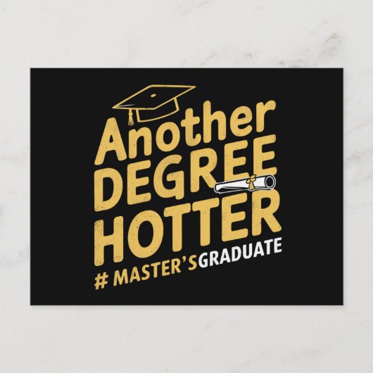 Ein weiterer Grad Hotter Master's Degree Abschluss Postkarte (Vorderseite)