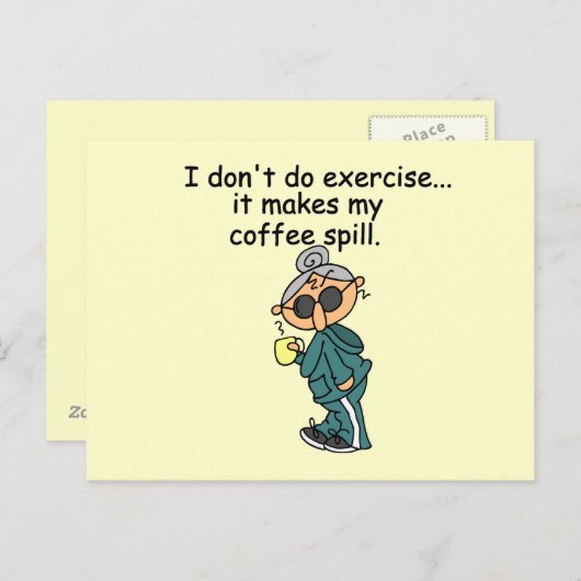 Ein weiterer Grund, nicht auszuüben Postkarte (Vorne/Hinten)