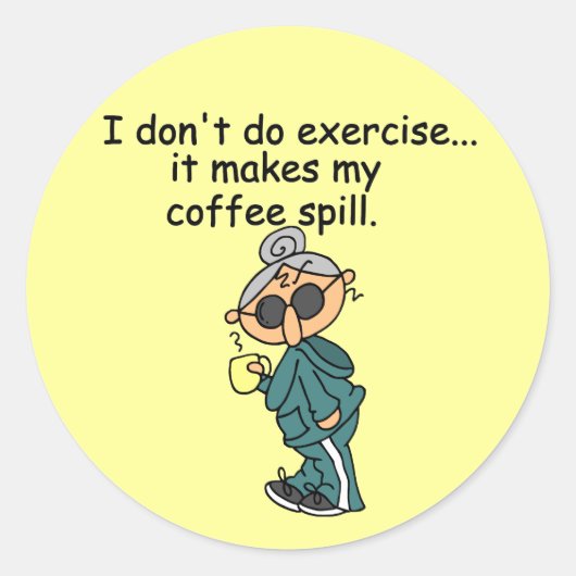 Ein weiterer Grund, nicht auszuüben Runder Aufkleber (Vorderseite)