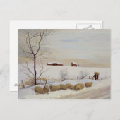 Ein weiterer harter Winter Postkarte (Vorne/Hinten)