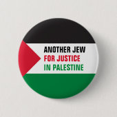 Ein weiterer Jude für Gerechtigkeit in Palästina Button (Vorderseite)