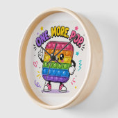 Ein weiterer Knall! Farbige Regenbogen-Pop-It-Wand Uhr (Winkel)