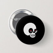 Ein weiterer Pilz-Schädel-Knopf Button (Vorne & Hinten)