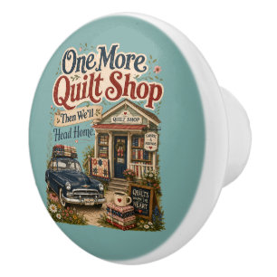 Ein weiterer Quilt-Shop im vintage Cottage-Szene Keramikknauf