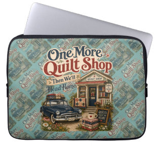 Ein weiterer Quilt-Shop im vintage Cottage-Szene Laptopschutzhülle