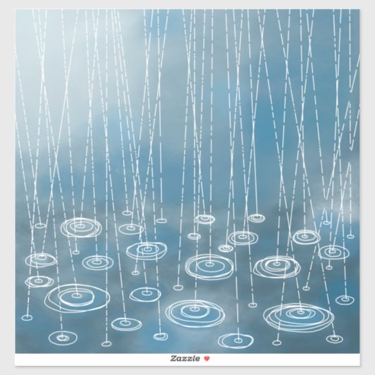 Ein weiterer Regentag Aufkleber (Blatt)