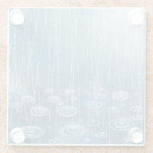 Ein weiterer Regentag Glasuntersetzer (Rückseite)