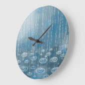 Ein weiterer Regentag Große Wanduhr (Winkel)
