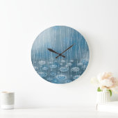 Ein weiterer Regentag Große Wanduhr (Zuhause)