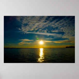 Ein weiterer schöner Sonnenuntergang auf der Bucht Poster