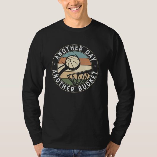 Ein weiterer Tag | Basketball-Design T-Shirt (Vorderseite)