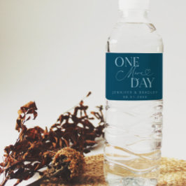 Ein weiterer Tag Hochzeit Probe Aquamarin Wasserflaschenetikett