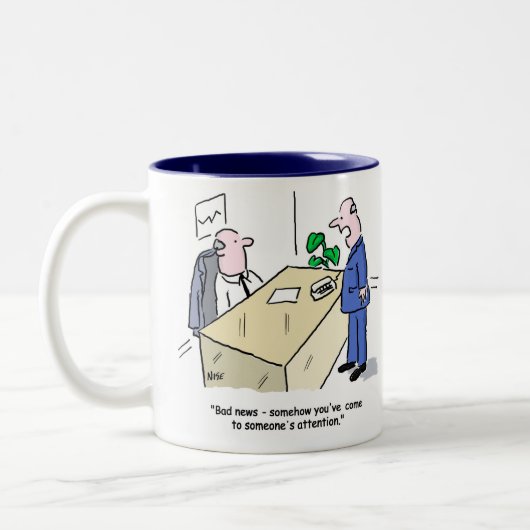 Ein weiterer Tag im Büro. Bürokollege Zweifarbige Tasse (Links)