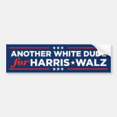 Ein weiterer weißer Typ für Harris Walz 2024 Autoaufkleber (Vorne)