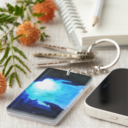 Ein weiterer Wolf Statue Schlüsselanhänger (Vorderseite rechts)