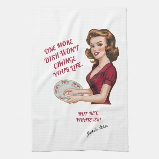 Ein weiteres Gericht wird Ihr Leben nicht veränder Geschirrtuch (Vertikal)